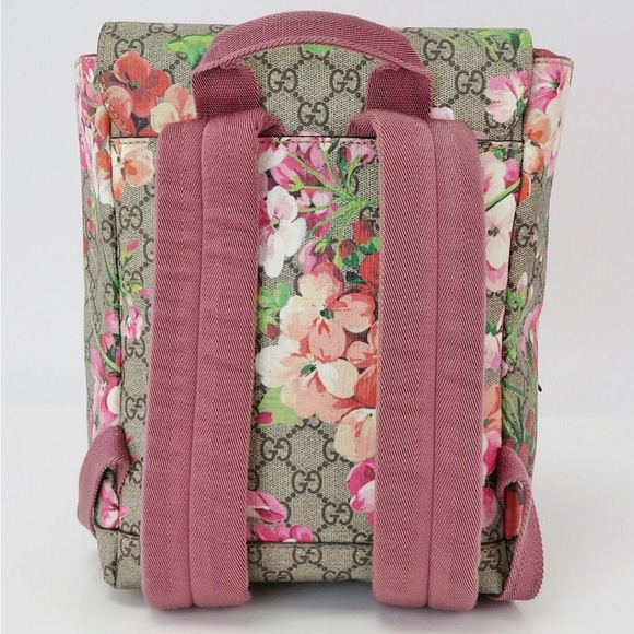 Gucci Floral Backpack - Pink and Brown - Picture 4 of 16